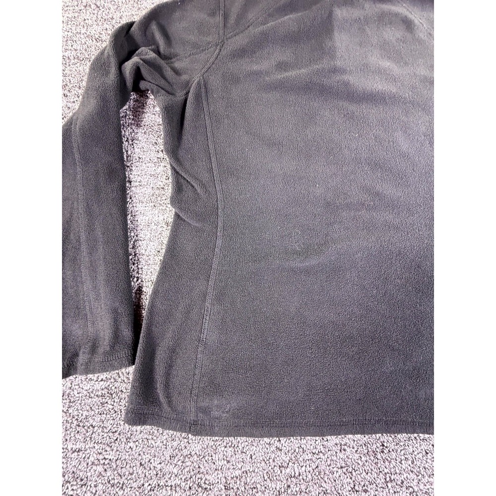 The North Face Fleece Sweatshirt Womens Medium Black Long Sleeve Quarter Zip - Picture 15 of 16